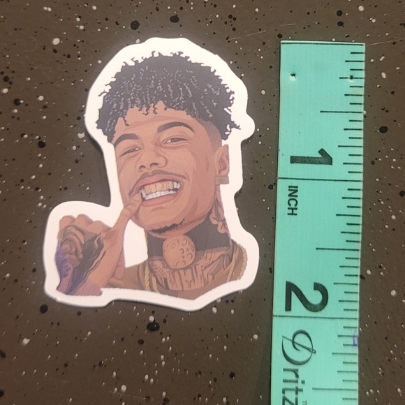 NEW Blue Face Vinyl Laptop Phone Case Sticker - Picture 3 of 5